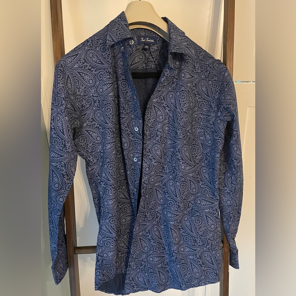 Paul Frederick Paisley button down casual wear shirt. New and unworn.